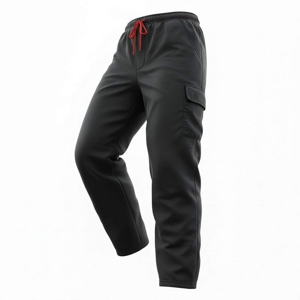 New York‎ Classics Black Red Fleece Lined Nylon Snowpants Mens 18 Reversible